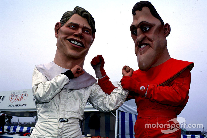 Titelkandidaten sind Mika Hakkinen und Michael Schumacher