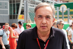 Sergio Marchionne,, Ferrari President and CEO of Fiat Chrysler Automobiles on the grid