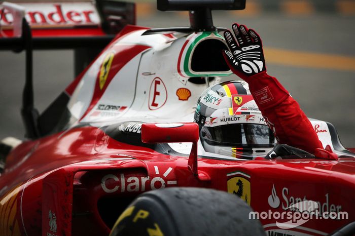 Sebastian Vettel, Ferrari celebra
