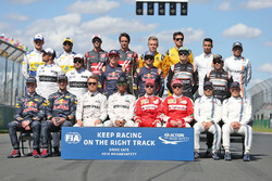 The drivers start of season group photograph