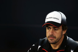 Fernando Alonso, McLaren in de persconferentie