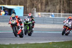 Chaz Davies, Aruba.it Racing - Ducati Team und Jonathan Rea, Kawasaki Racing Team