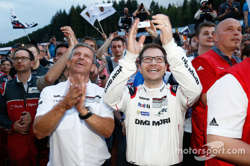 Fritz Enzinger, Vice President LMP1, Andreas Seidl, Team Principal, Porsche Team