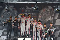 Podium: winner #33 Belgian Audi Club Team WRT Audi R8 LMS GT3: Enzo Ide, Christopher Mies, second pl