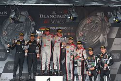 Podium: Sieger #33 Belgian Audi Club Team WRT, Audi R8 LMS GT3: Enzo Ide, Christopher Mies; 2. #58 G