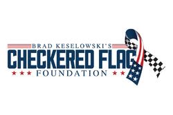 Logo Fundación bandera a cuadros Brad Keselowski