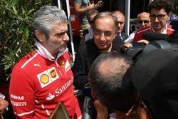 Maurizio Arrivabene, Ferrari Team Principal, Sergio Marchionne, CEO FIAT