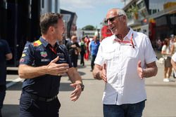 Christian Horner, Red Bull Racing Teambaas en Dietrich Mateschitz, CEO en oprichter Red Bull