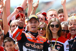 Race winner Chaz Davies, Ducati Team