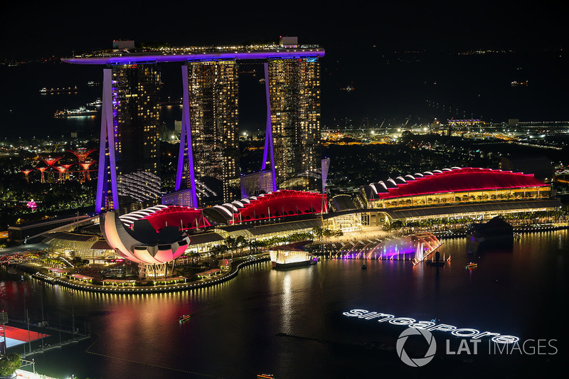 Aerial view from the 66th floor of the Swissotel