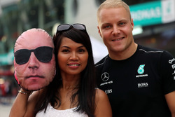Fan, Valtteri Bottas, Mercedes AMG F1 and face pillow