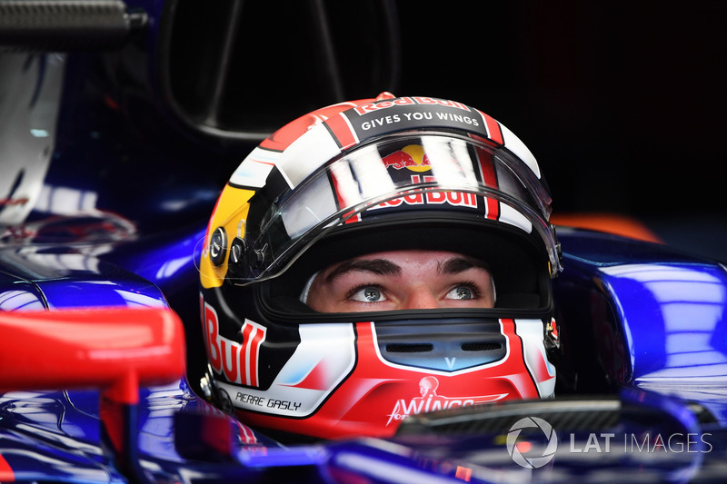 Pierre Gasly durante su debut en la F1 en Malasia
