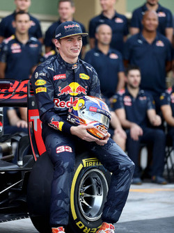 Max Verstappen, Red Bull Racing lors d'une photo d'équipe