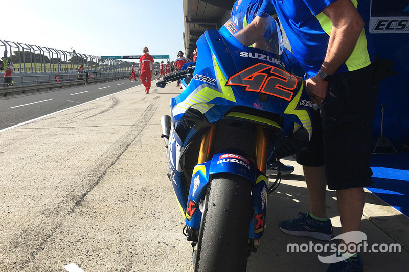 La moto di Alex Rins, Team Suzuki MotoGP