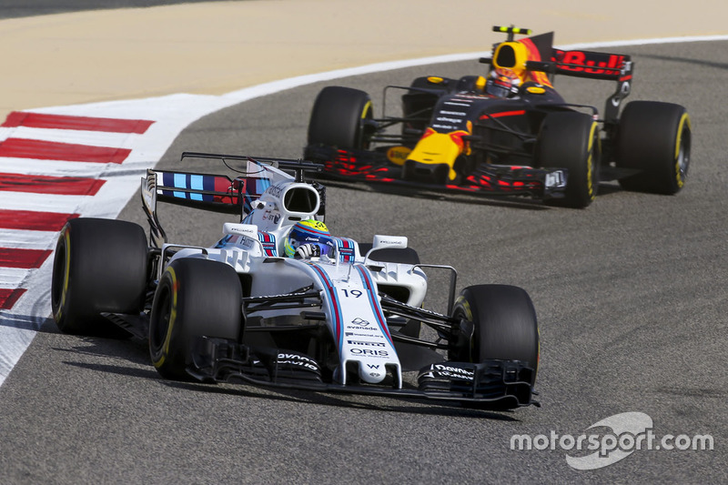 Felipe Massa, Williams FW40, Max Verstappen, Red Bull Racing RB13