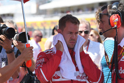 Sebastian Vettel, Ferrari, Riccardo Adami, Ferrari Race Engineer