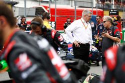Ross Brawn, Managing Director of Motorsports, FOM, Gene Haas, Team Owner, Haas F1 Team
