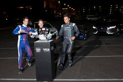 Antonio Felix da Costa, Amlin Andretti Formula E Team, with Sam Bird, DS Virgin Racing, and Mitch Ev