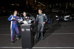 Antonio Felix da Costa, Amlin Andretti Formula E Team, with Sam Bird, DS Virgin Racing, and Mitch Ev