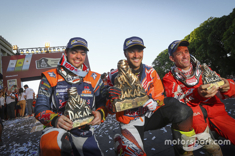 Sam Sunderland, Red Bull KTM Factory Racing, Matthias Walkner, Red Bull KTM Factory Racing, Gerard Farrés, Himoinsa Racing Team KTM