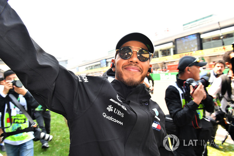 Lewis Hamilton, Mercedes-AMG F1 on the drivers parade
