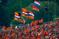 A large Dutch fan contingent present to support Max Verstappen, Red Bull Racing