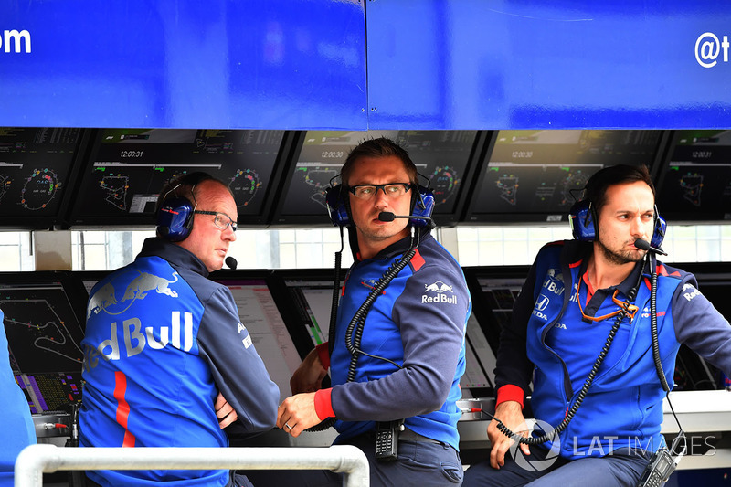 El muro de la Scuderia Toro Rosso