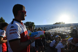 Sauber lors de la course de radeaux