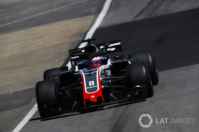 Romain Grosjean, Haas F1 Team VF-18.