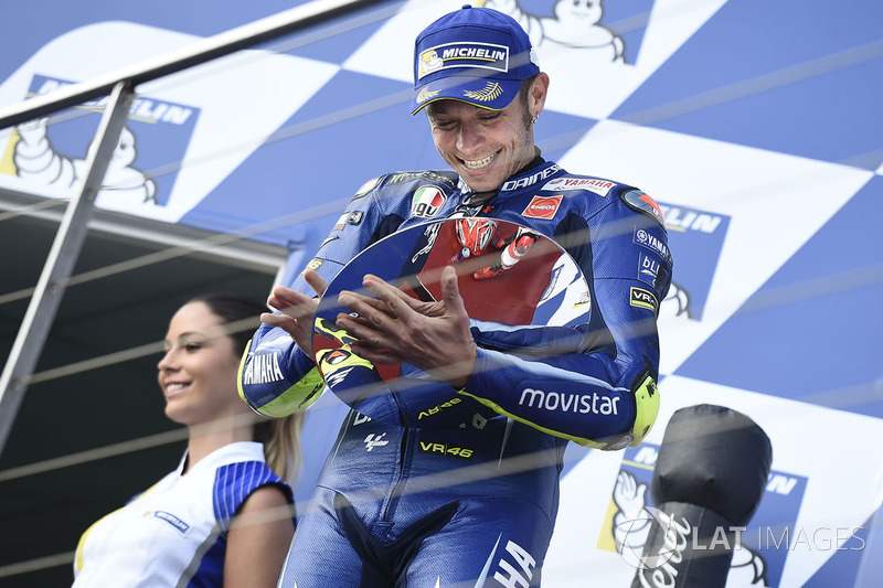 Podium: second place Valentin Rossi, Yamah Factory Racing