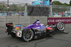 Sam Bird, DS Virgin Racing with damage