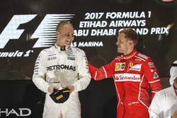 Podium: Race winner Valtteri Bottas, Mercedes AMG F1, third place Sebastian Vettel, Ferrari
