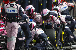 Esteban Ocon, Force India VJM11, sur la grille