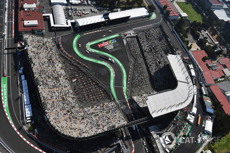 Vista desde el aire de la pista