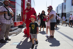 Robin Raikkonen, son of Kimi Raikkonen, Ferrari and trainer Mark Arnall