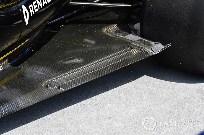 Detalle del piso del Renault Sport F1 Team R.S. 18