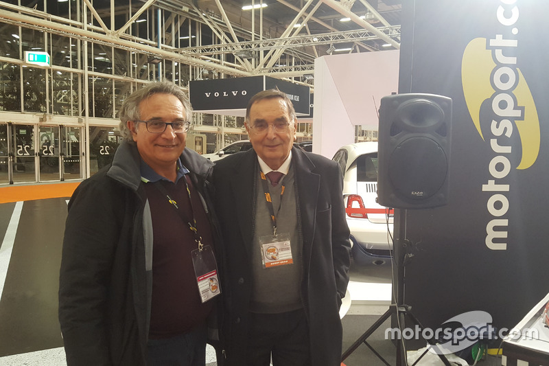 Franco Nugners, direttore responsabile di Motorsport.com Italia e l'ingegner Giampaolo Dallara