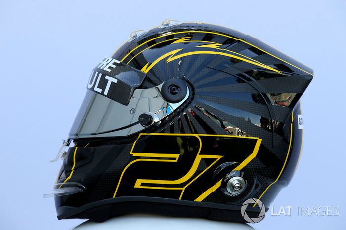 Casco de Nico Hulkenberg, Renault Sport F1 Team