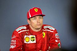 Kimi Raikkonen, Ferrari en la conferencia de prensa