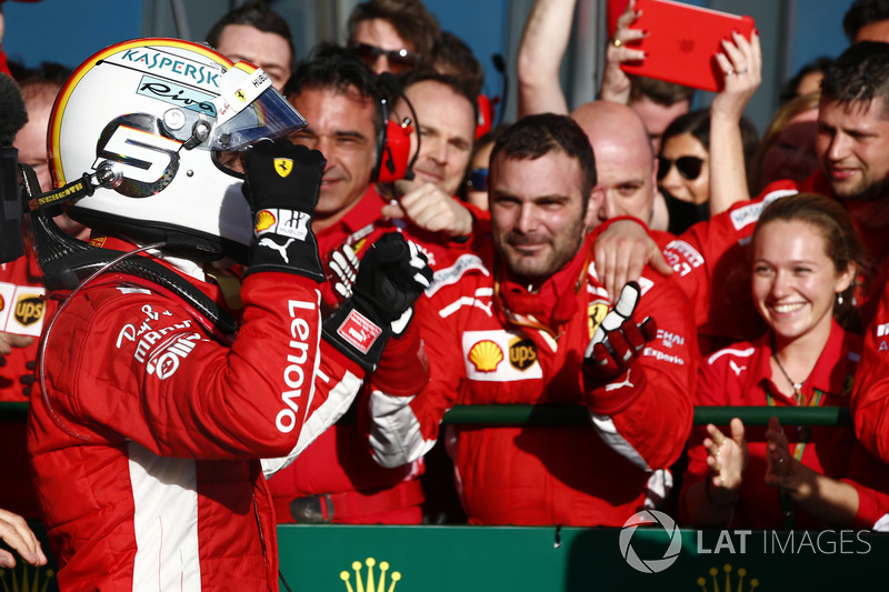 Победитель Себастьян Феттель, Ferrari