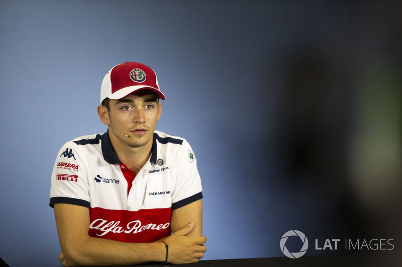 Charles Leclerc, Sauber en conférence de presse