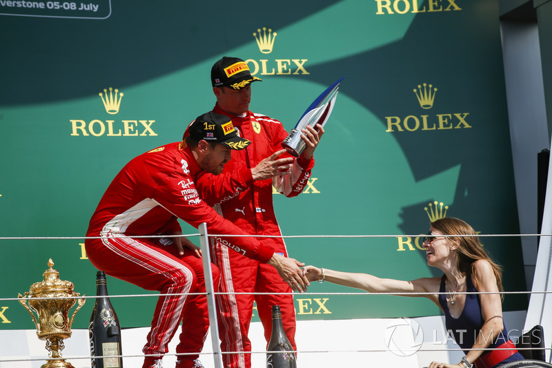 Dobogós ceremónia - Brit Nagydíj - F1 2018