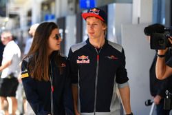 Tabatha Valles, Scuderia Toro Rosso Press Officer and Brendon Hartley, Scuderia Toro Rosso