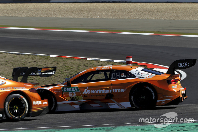 Jamie Green, Audi Sport Team Rosberg, Audi RS 5 DTM spins