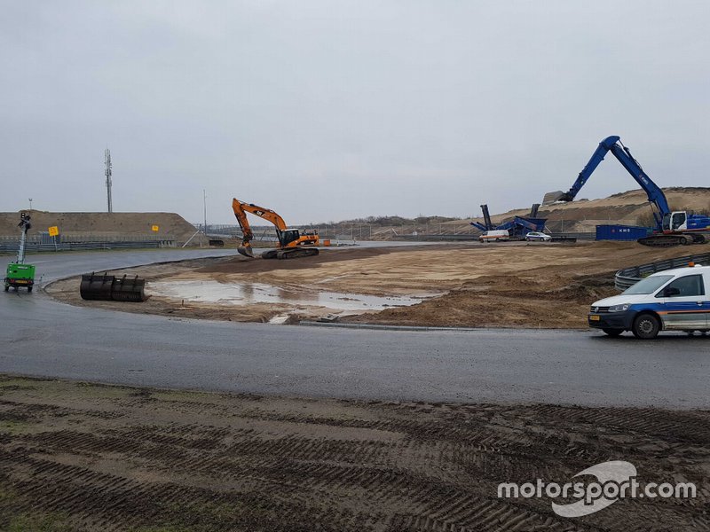 Obras en el circuito de Zandvoort