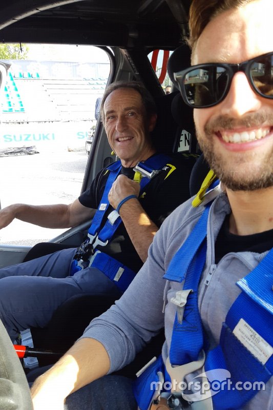 Gigi Pirollo e Francesco Corghi, giornalista, Motorsport.com Italia
