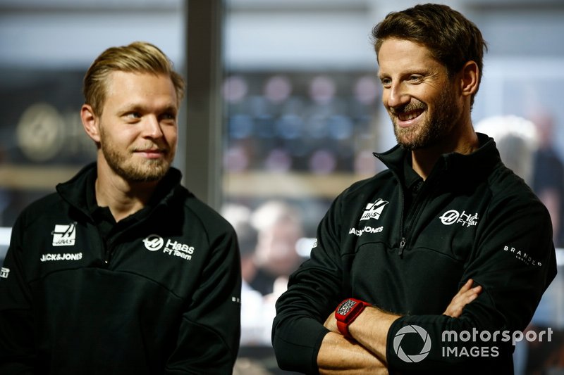 Kevin Magnussen y Romain Grosjean (¡juntos!)