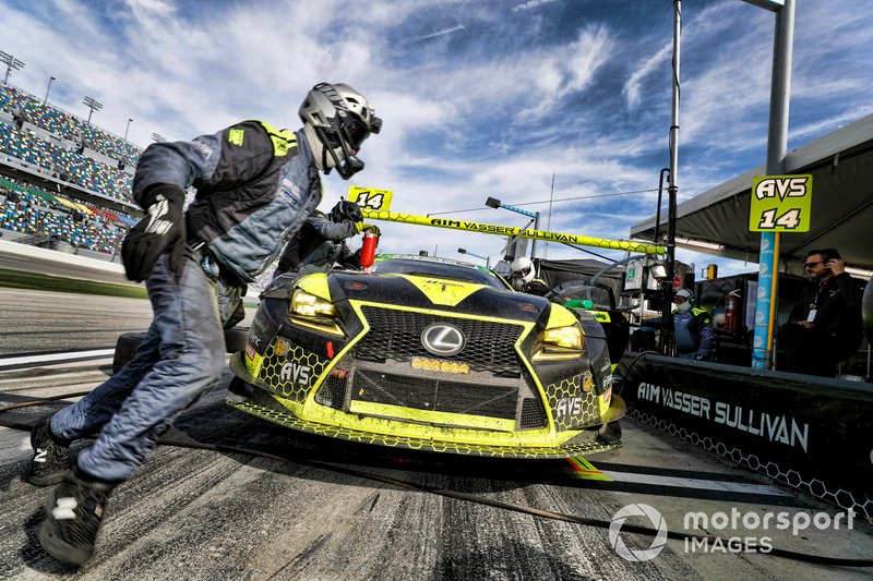 #14 AIM Vasser Sullivan Lexus RC F GT3: Jack Hawksworth, Parker Chase, Michael De Quesada, Kyle Busch