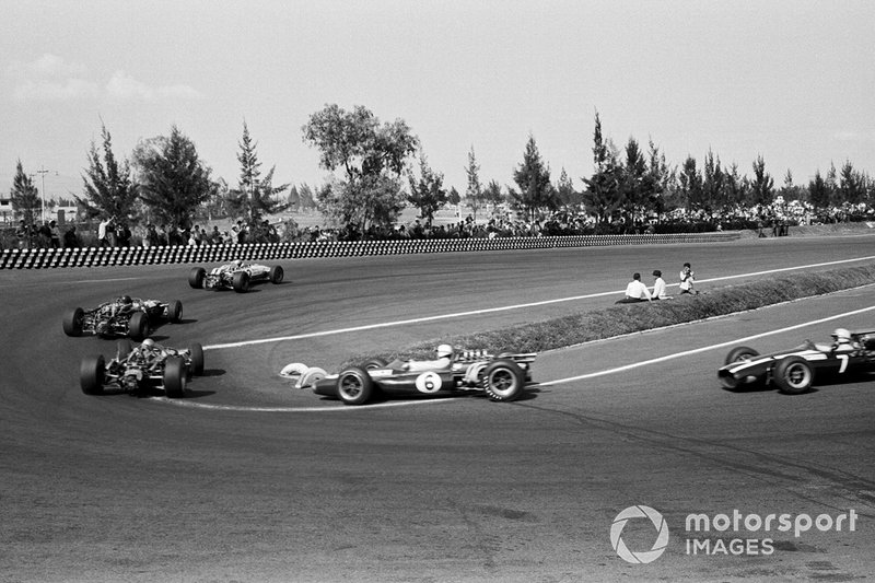 Renn-Action beim GP Mexiko 1966 in Mexico City