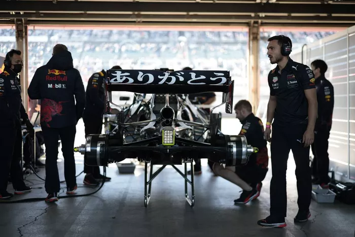 El garaje de Red Bull Racing